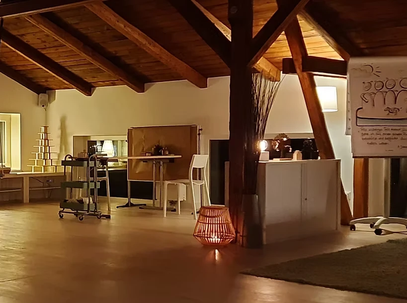 Blick in die Scheune in Siek.